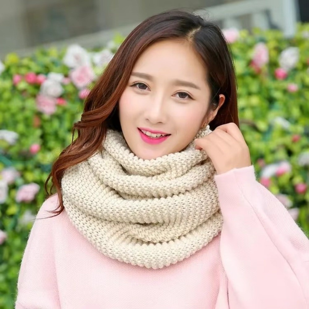 Warm Solid Color Infinity Loop - огляд і ціна Infinity Scarf Knit