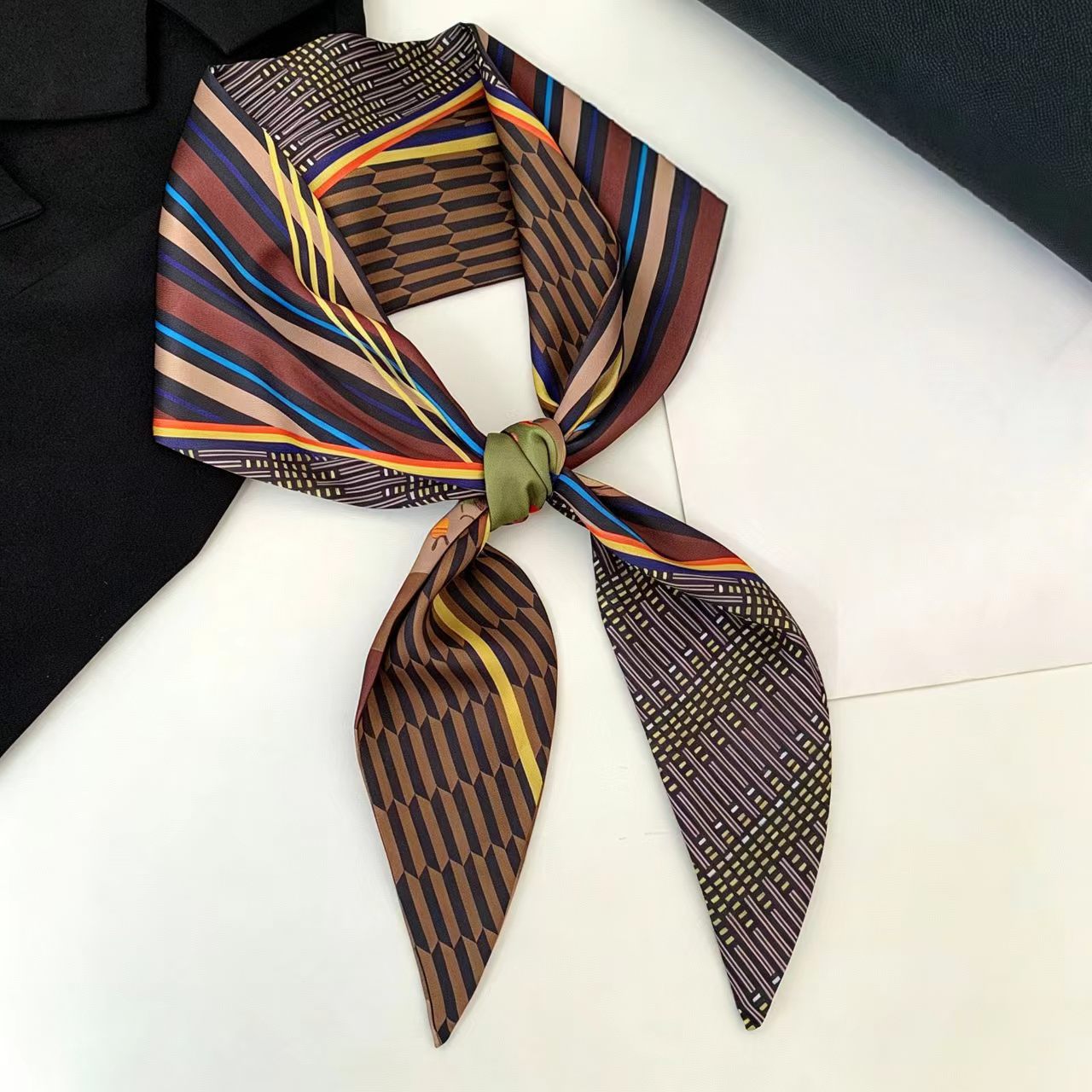 Luxury Print Long Hair Ribbon  - огляд і ціна Head Wrap Turban