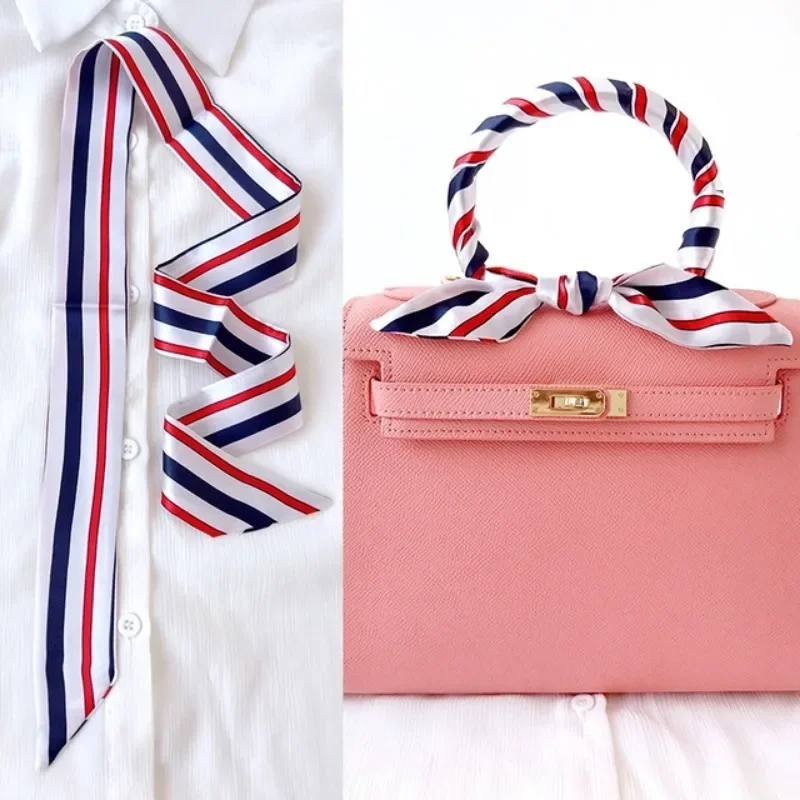 Skinny Long Hair Strip Women S - огляд і ціна Silk Neck Scarf