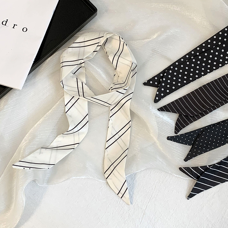 Summer new striped silk scarf  - огляд і ціна Silk Tie Striped