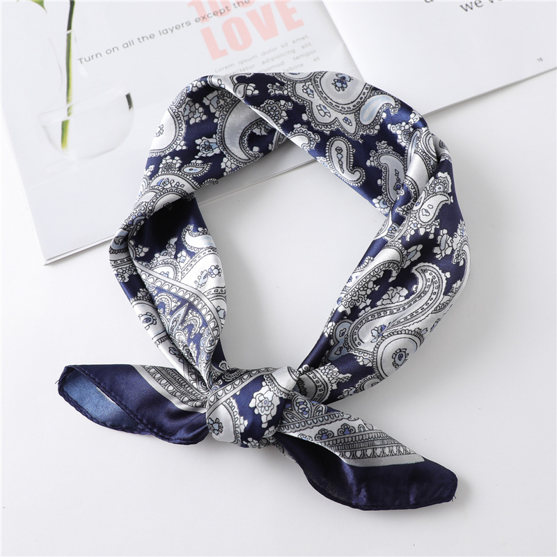 60cm Luxury Square Silk Scarf  - огляд і ціна Silk Neck Scarf