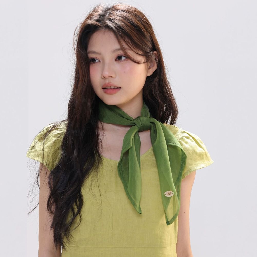 Retro Solid Color Small Square - огляд і ціна Scarf Silk Square