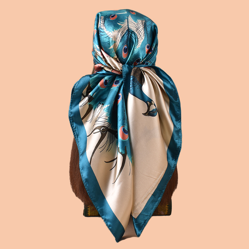 1PC Ladies Large Square Scarf  - огляд і ціна Scarf Silk Square